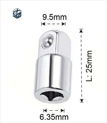 1/2&quot; Adaptore e riduttore per presa d'urto in argento con materiale CRV di finitura naturale
