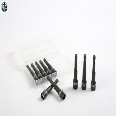 ODM supportato fornitura 6.35 esagonale CRV acciaio driver di dadi magnetici impostato in scatola di plastica PE