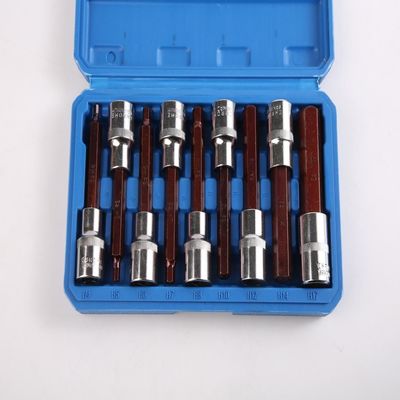 H tipo 100MM 9pcs Ferm e stabile Bit Socket Set per utensile elettronico a mano