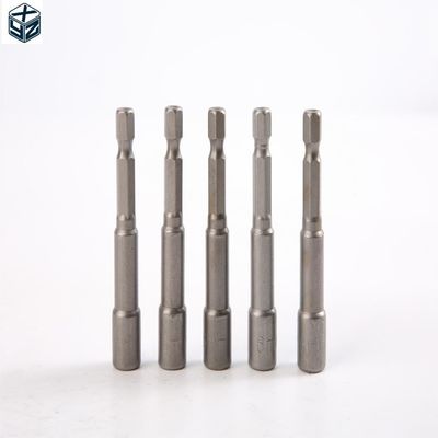 6mm*65mm*5PC CRV Materiale 6.35 Esagonale Magnetico Noce Driver Set per serraggio di precisione