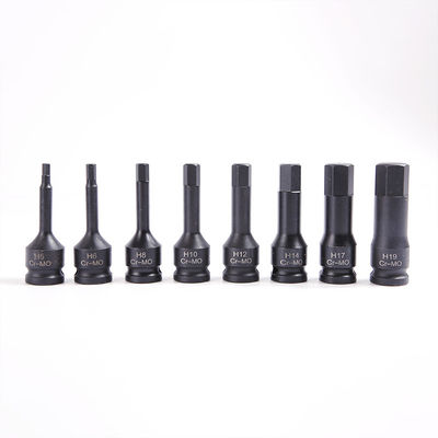 Dispositivo di finitura di fosfato nero H5 Hex Impact Socket Set realizzato con materiale CR-MO