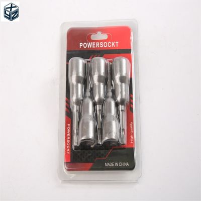 Grande trattamento termico CRV Materiale 6.35 Esagono 12mm*65mm*5PC Nut Driver Set