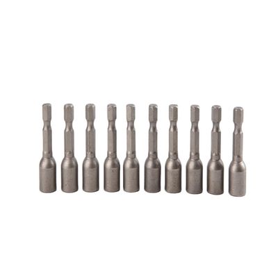 Dispositivo di dimensione CRV 6.35 Hexagon 9mm*42mm*10PC Strong Magnetic Nut Driver Set
