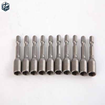 Dispositivo di dimensione CRV 6.35 Hexagon 9mm*42mm*10PC Strong Magnetic Nut Driver Set