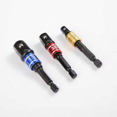 Set di adattatori per prese a colpo con manica in alluminio 1/4' 65 mm di acciaio cromo vanadio