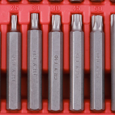 Logo personalizzato in acciaio in lega Materiale CRV 54pcs Bits di scatola di plastica impostati per alta precisione