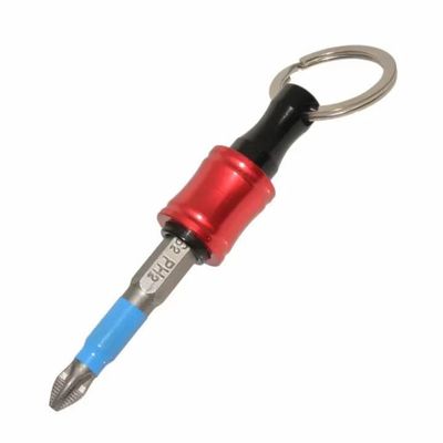 Finitura di ossido nero 6pcs rilascio rapido 1/4 pollice di scanalatore di scanalatore di scanalatore porta chiavi
