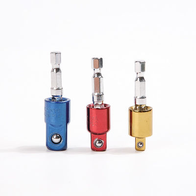 1/4' 54mm 3/8' 56mm 1/2' 59mm Cromo CRV Vanadio Colorato Universal Socket Adapter Set