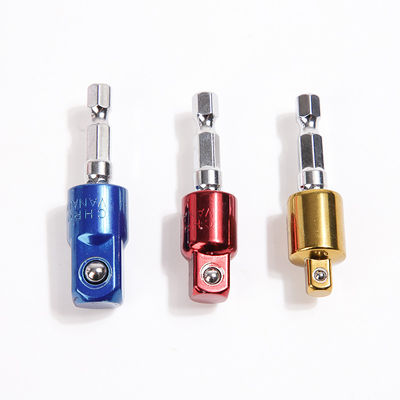 1/4' 54mm 3/8' 56mm 1/2' 59mm Cromo CRV Vanadio Colorato Universal Socket Adapter Set