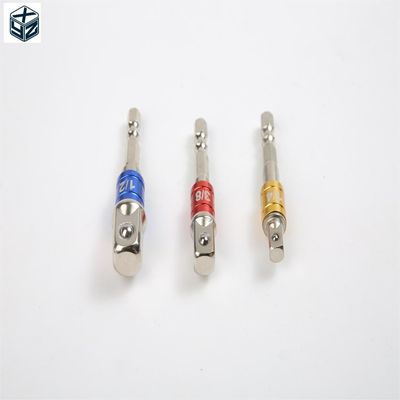 CRV Cromo Vanadio Acciaio Argento 1/4' 54' MM Adaptatore di presa universale