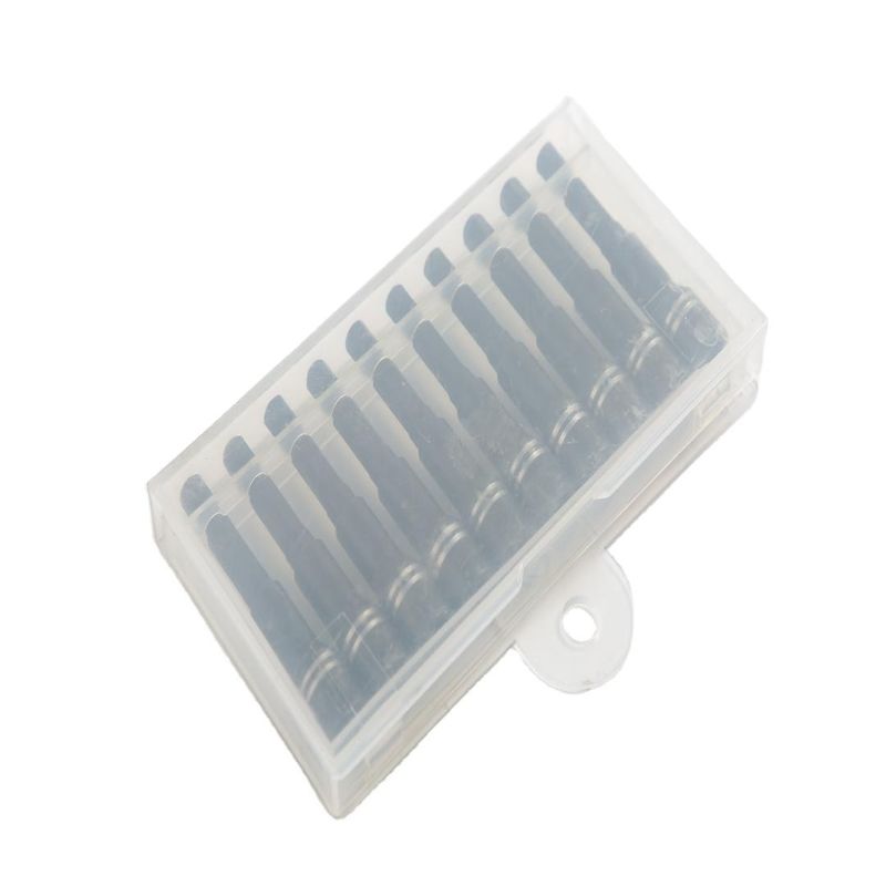 ODM supportato fornitura 6.35 esagonale CRV acciaio driver di dadi magnetici impostato in scatola di plastica PE