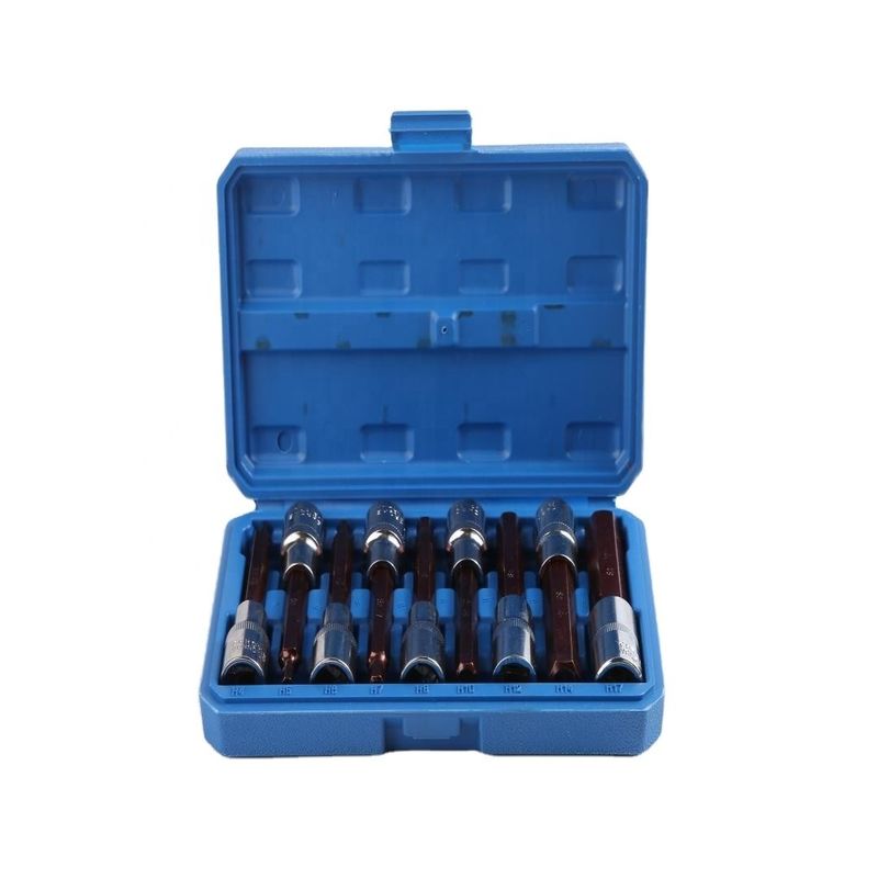 H tipo 100MM 9pcs Ferm e stabile Bit Socket Set per utensile elettronico a mano