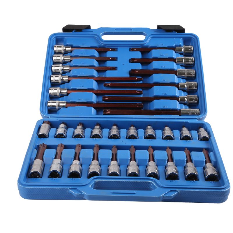 S2 Materiale personalizzato 32pcs T Tipo Bit Socket Set da 55MM a 200MM