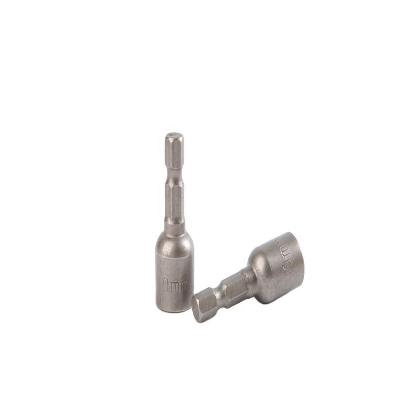 Materiale CRV 6.35 Esagono 10mm*42mm*10PC driver di dadi magnetici Set per magnetici forti