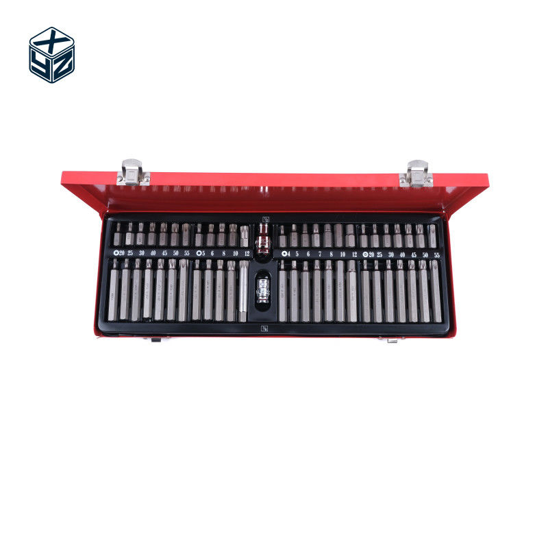 Multi-purpose High Batch Head Precision Precision Machining CRV 54pcs Steel Box Bits Set per utensili a mano