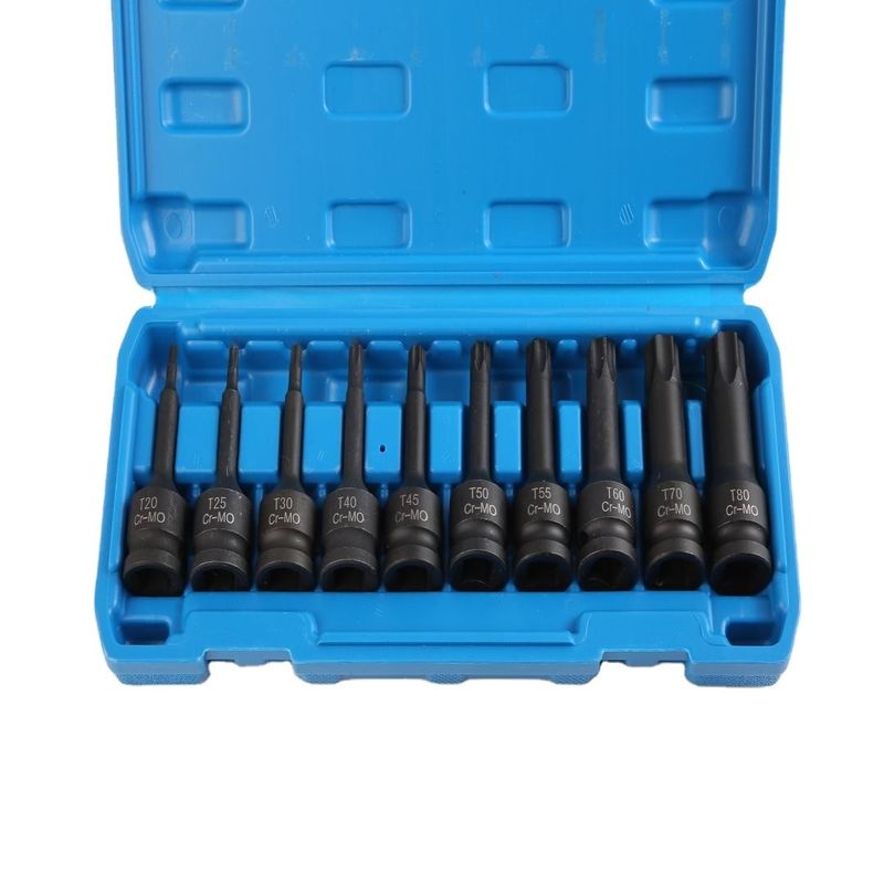 Finitura di fosfato nero 20pcs serie 78 T20 a T80 Materiale CR-MO Set di presa d'impatto durevole
