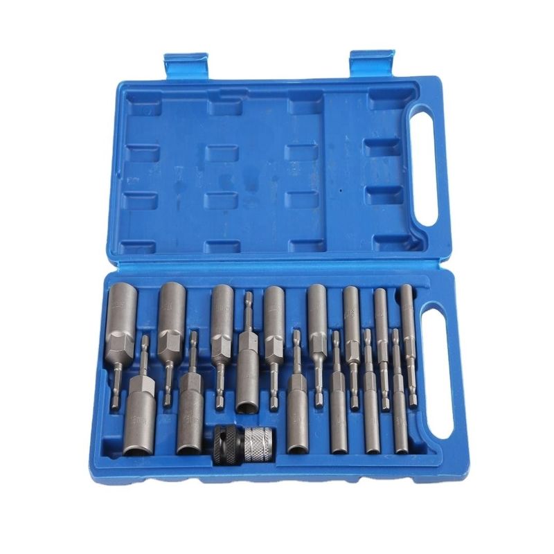 Generale Deep 16pcs Set utensile elettronico a mano con materiale CRV H5.5 a H19MM Nut Drive